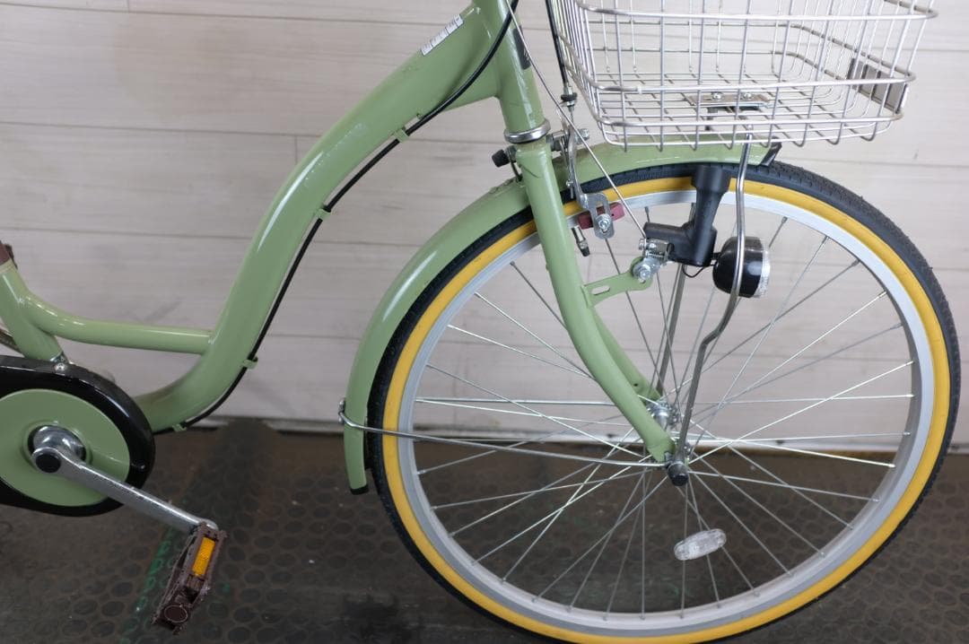 美品　軽快車　24インチ　シングル　ライト