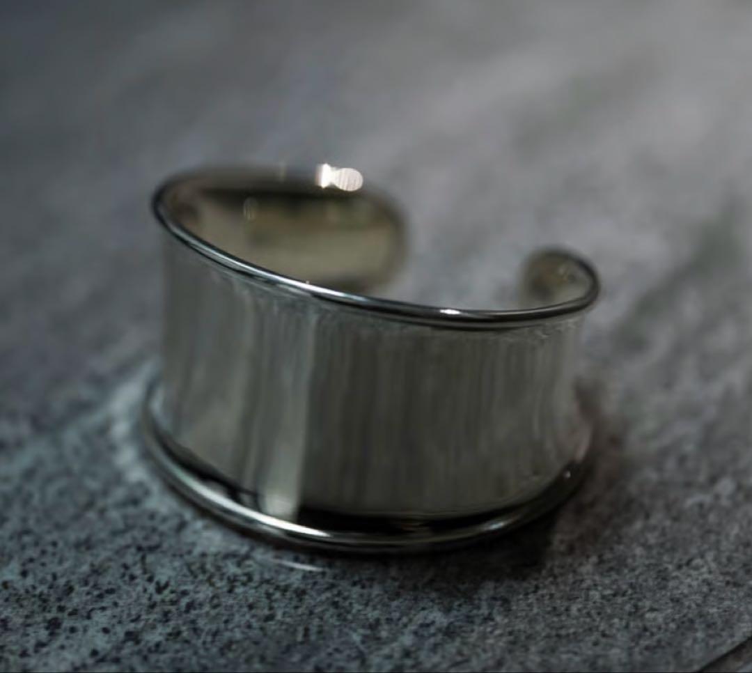 アクセサリー OX JEWELRY High-End SILVER CURVE BANGLE
