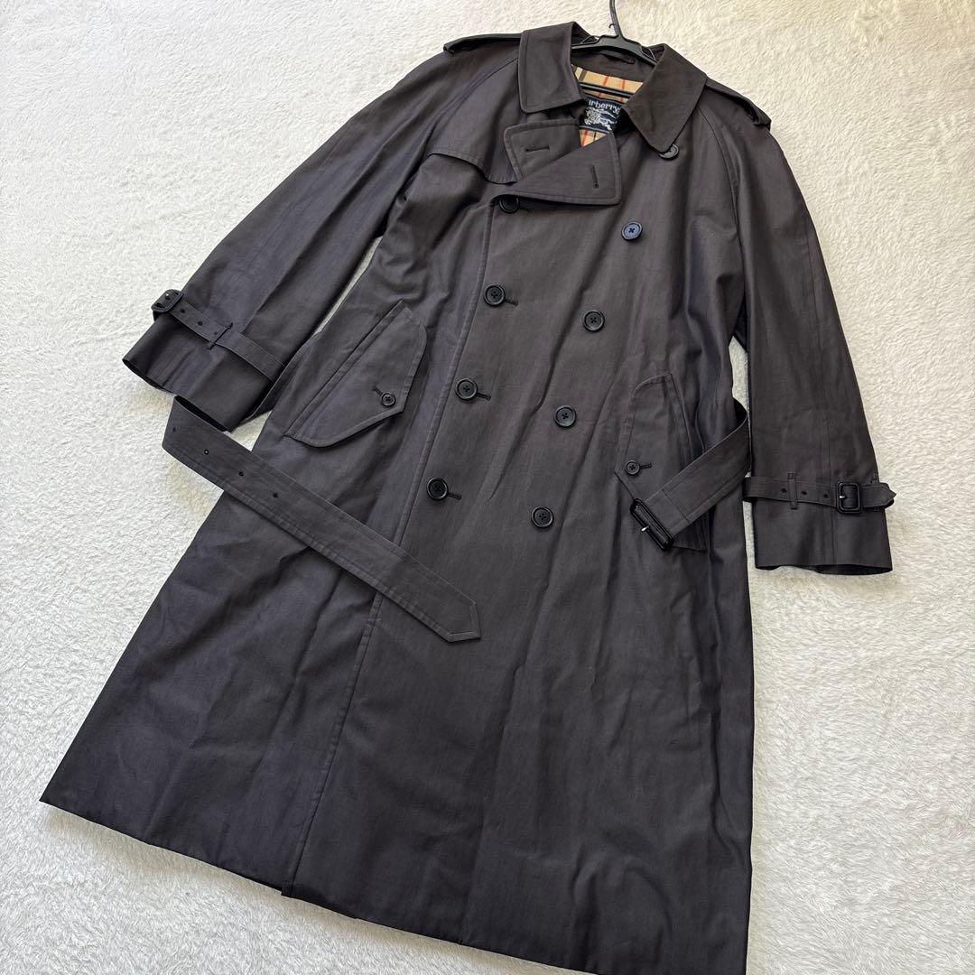 未使用級！バーバリーズ トレンチコート 【希少色】メンズ　ノバチェック(L)