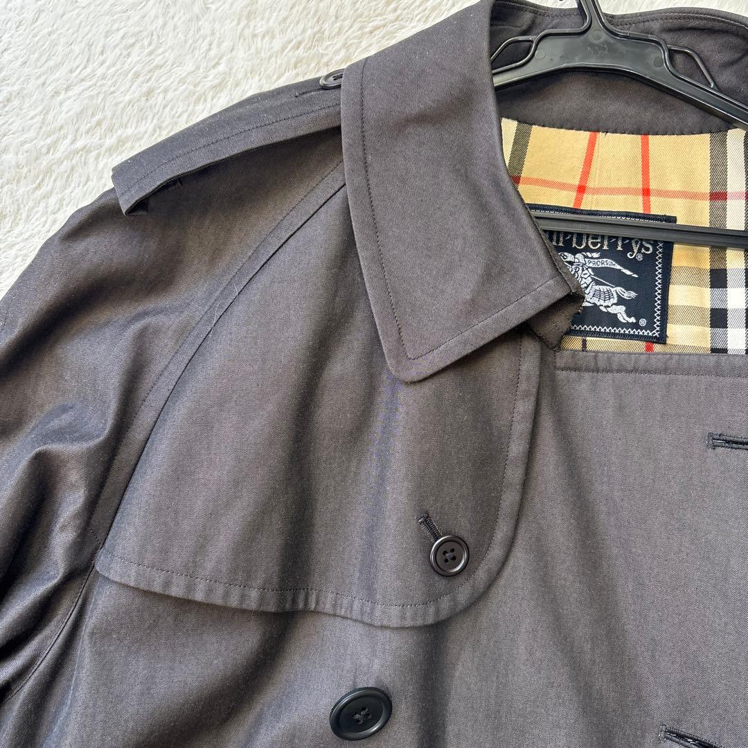 未使用級！バーバリーズ トレンチコート 【希少色】メンズ　ノバチェック(L)