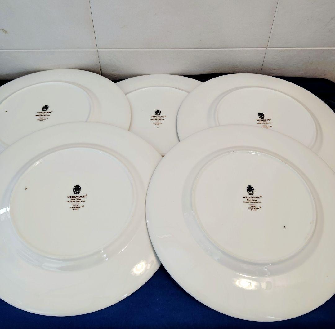 ウェッジウッド 　ワイルドストロベリー）27センチプレート5枚セット