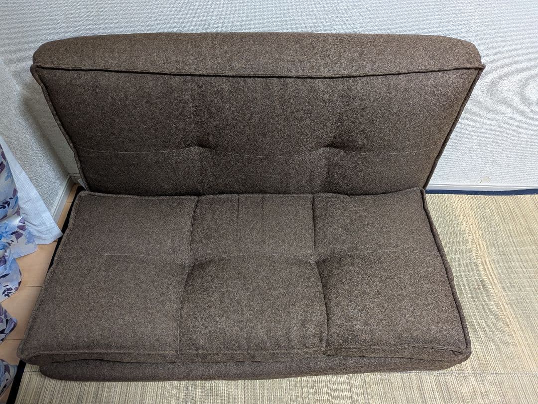 めぐ様用　ニトリ　ローソファーベッド　二人掛け　美品