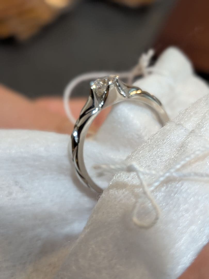 1*！様 シャネルGIA鑑定書付ダイヤモンドプラチナリング結婚指輪CHANEL婚