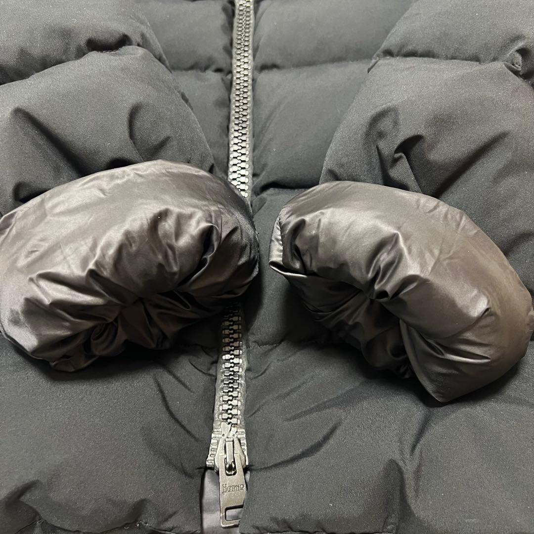 【極美品】 ヘルノ ラミナー ウィンドストッパー ダウンジャケット 42 黒