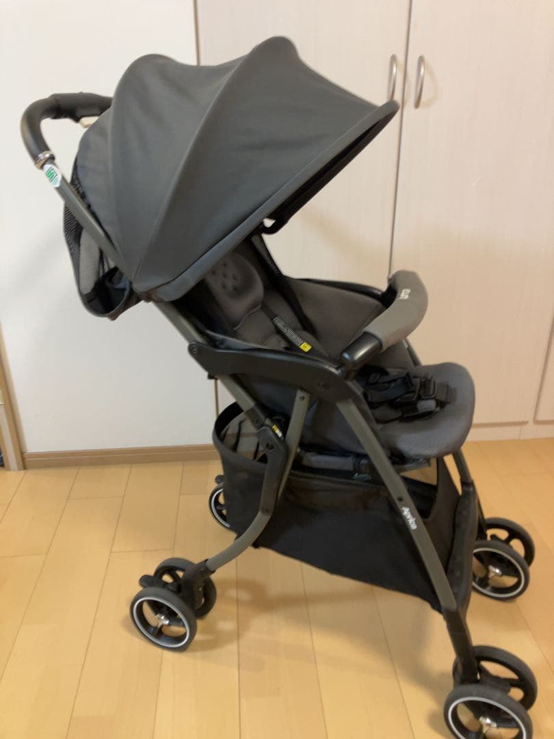 Aprica アップリカ ベビーカー クルリー 軽量 A型 グレー美品