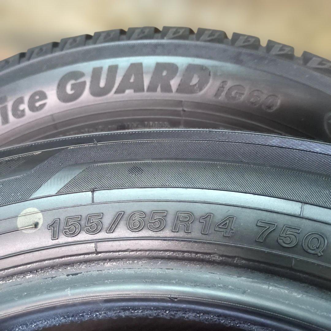 155/65R14 送料込み 4本 iG60 ミライース/モコ/ ワゴンR