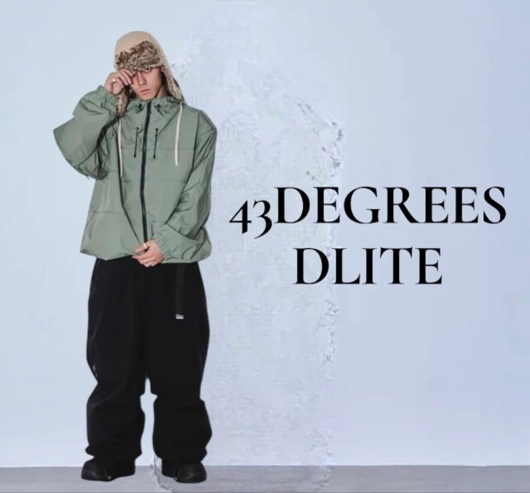 43 DEGREES DLITE ワイド ジョガー スノーボードパンツ