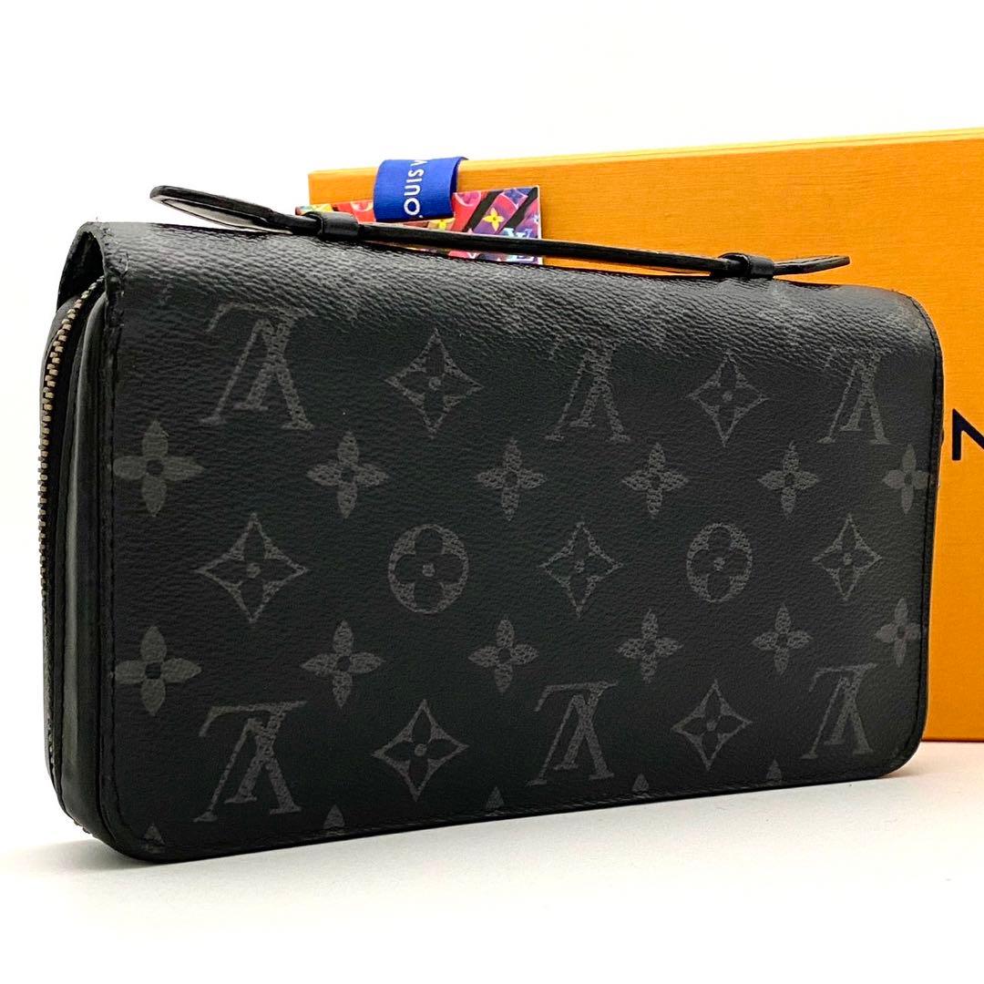 【大特価】ルイヴィトン モノグラム エクリプス ジッピーXL 長財布 ブラック