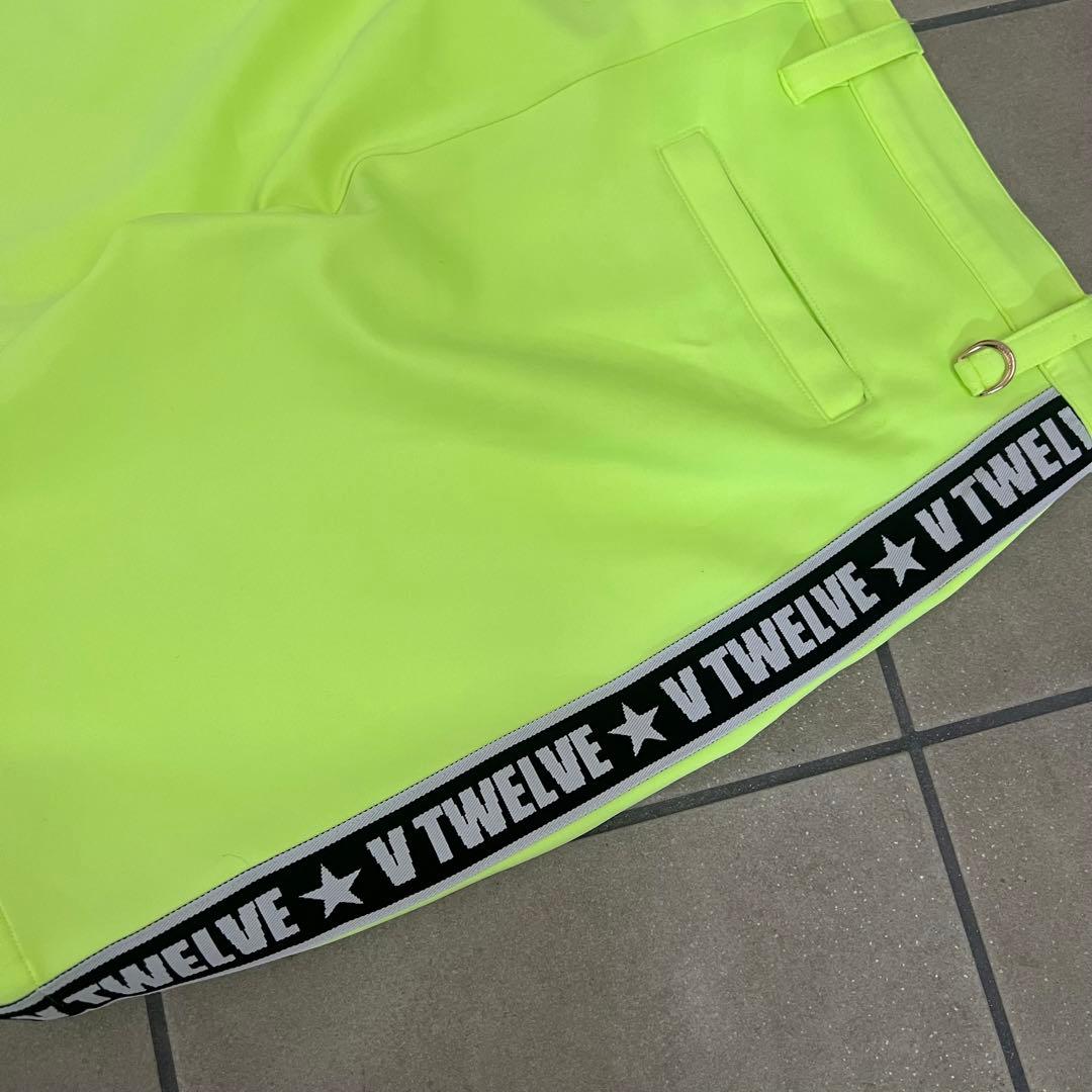 V12 ヴィトゥエルヴ セットアップ　ゴルフ　メンズ　XXL 蛍光色