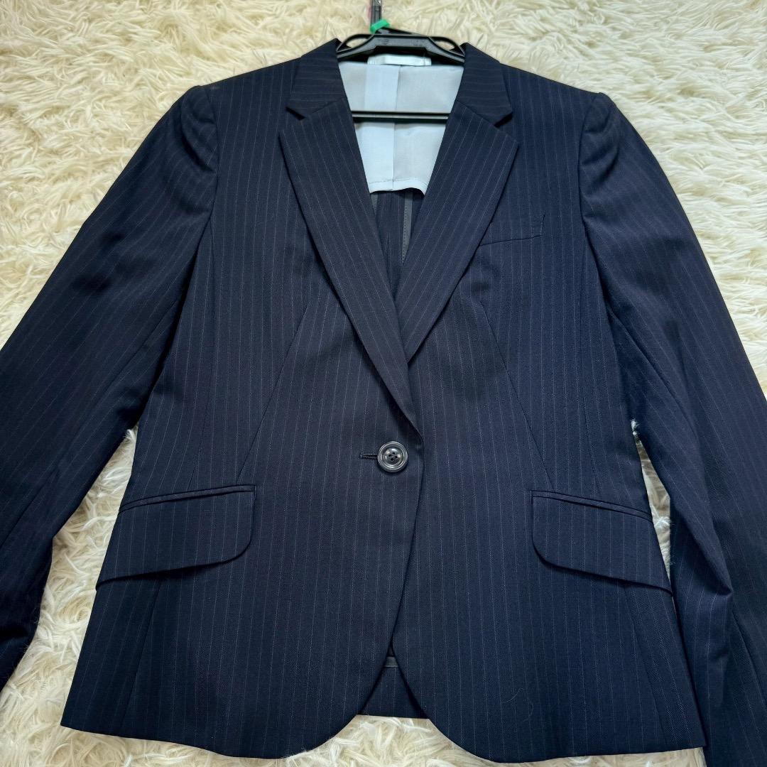 未使用級✨ LES MUES ビジネススーツ 3ピース 2パンツ ネイビー M