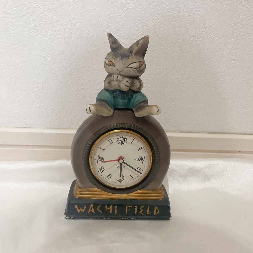 【ジャンク品】わちふぃーるど ダヤン トランク置き時計 アンティーク