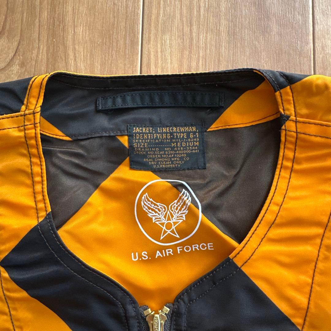 G-1 ラインクルーマンジャケット オレンジ Mサイズ