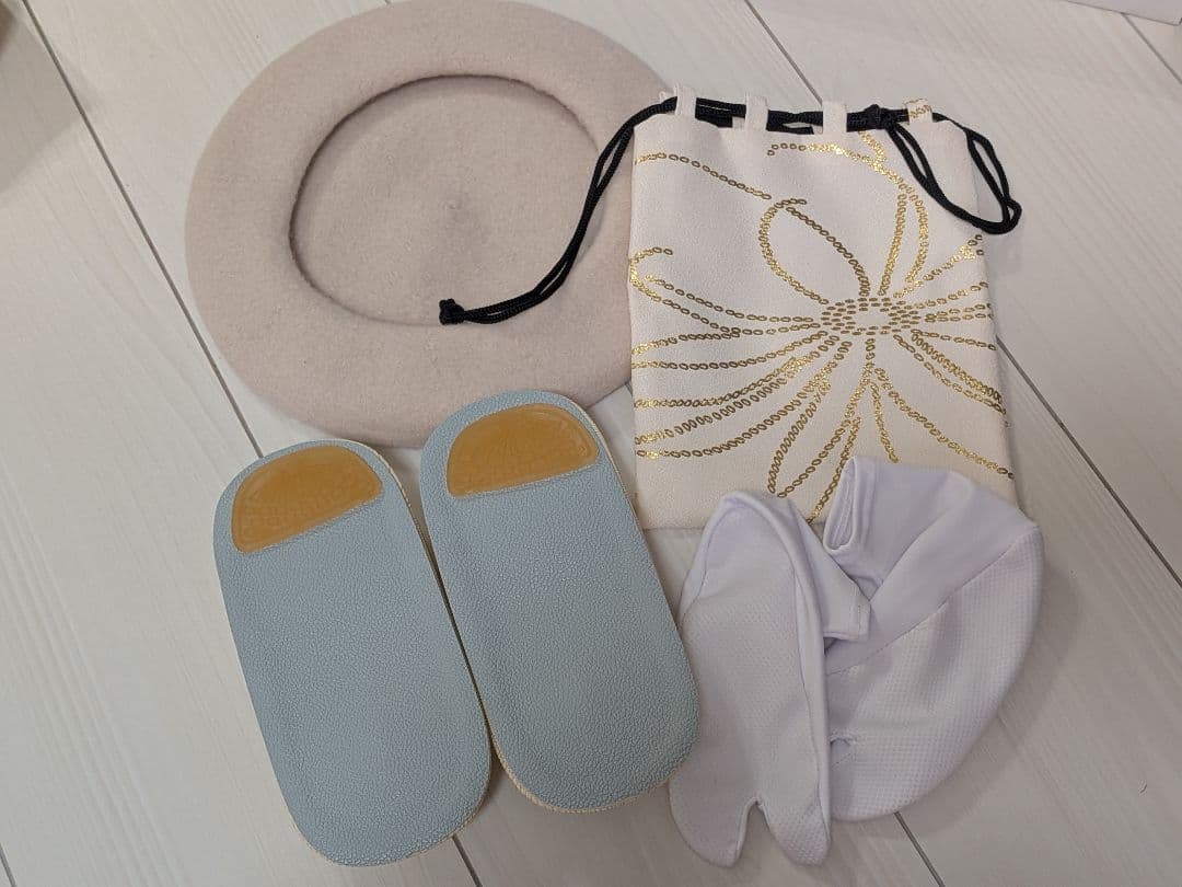 utatane　ひよこ商店　七五三　男の子　被布　クリーム金彩×ミント吉祥鶴