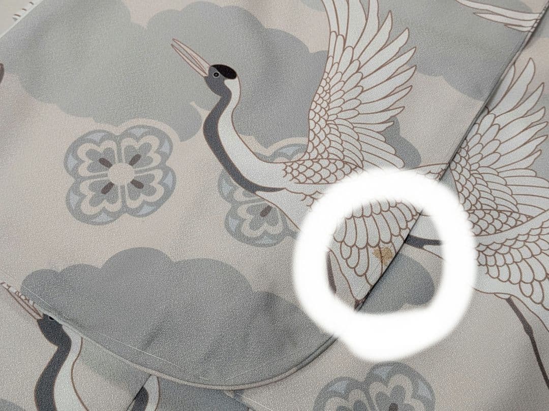 utatane　ひよこ商店　七五三　男の子　被布　クリーム金彩×ミント吉祥鶴