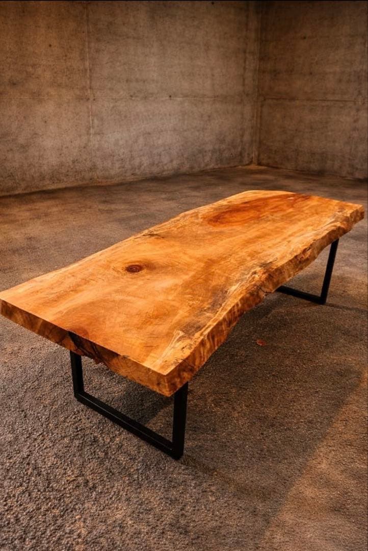 栃　一枚板　ダイニングテーブル