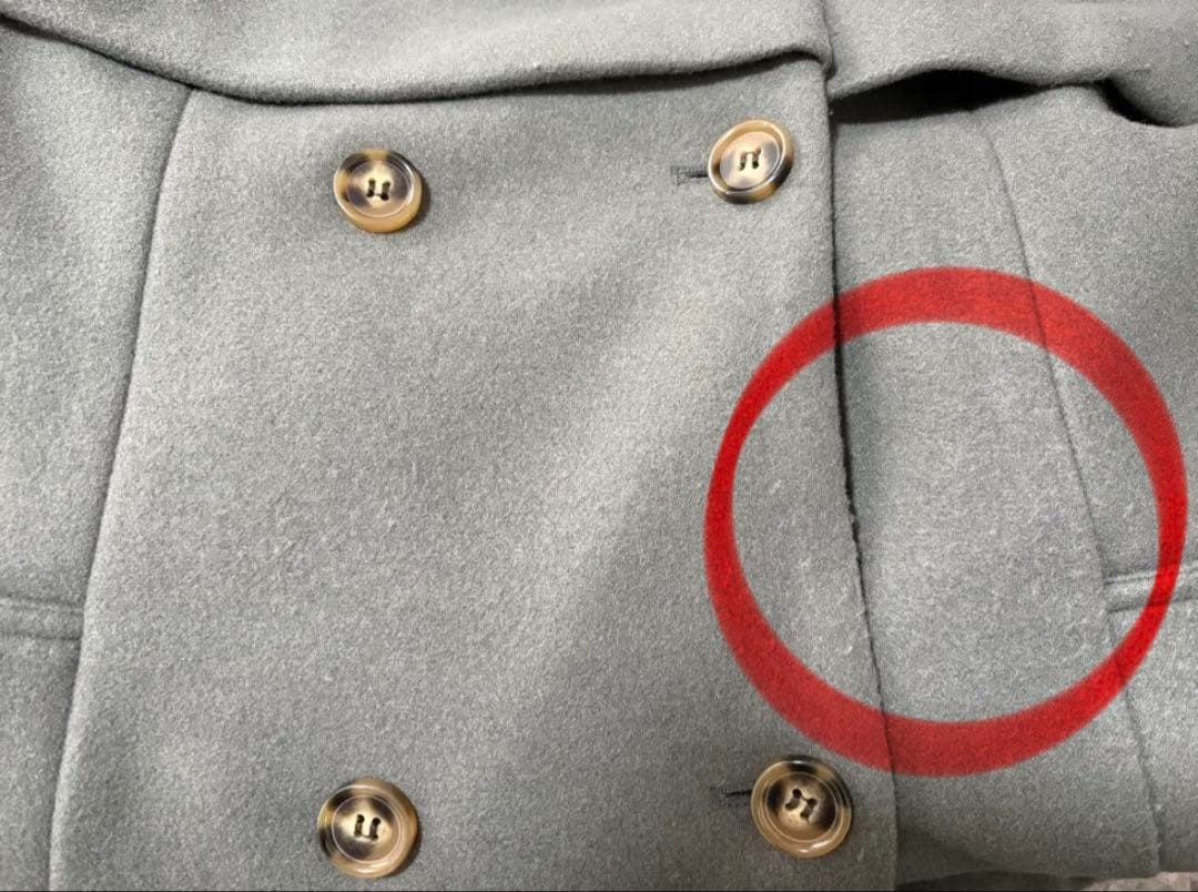 dazzlin 2wayカラーレディコート チャコールグレー Mサイズ 極美品♪