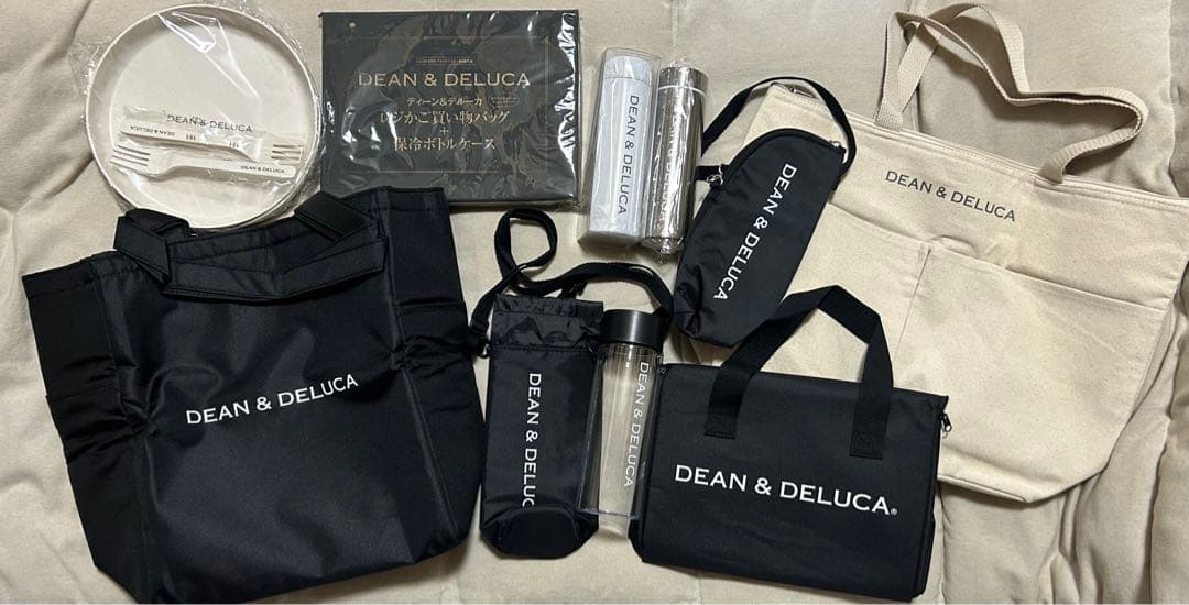 DEAN & DELUCA　保冷バッグ　ボトル　エコバッグ　プレート