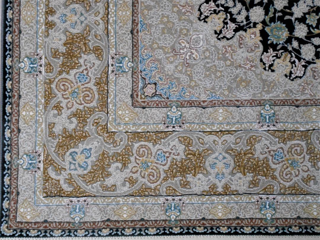 立体柄、144万ノット！本場イラン産 絨毯！200×250cm-52001