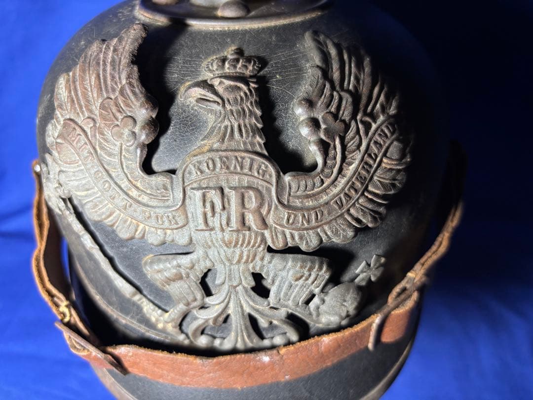 実物 WW1 帝政ドイツ プロイセン ピッケルハウベ ドイツ軍 兜 ヘルメット