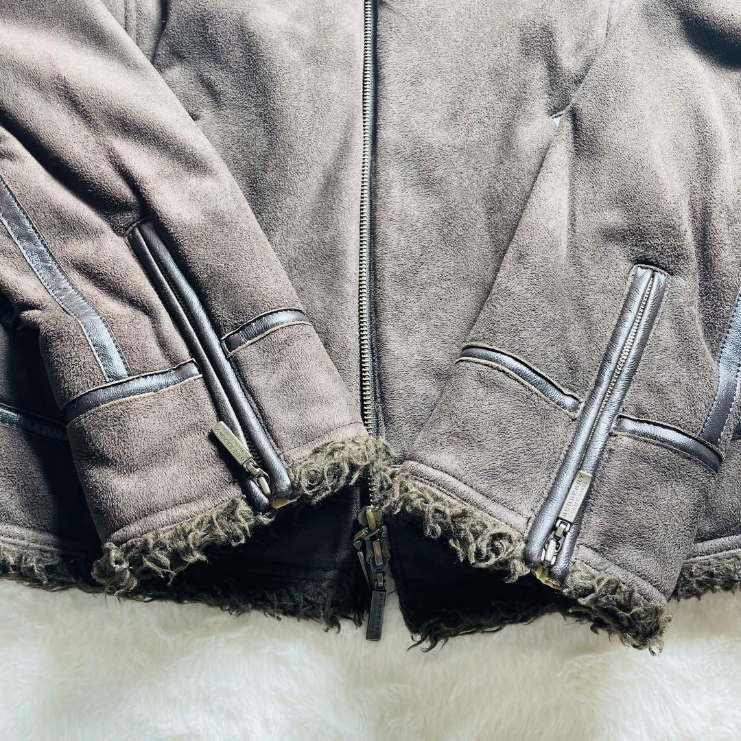 幻の逸品　未使用級　BURBERRY BLACK LABEL ムートンジャケット
