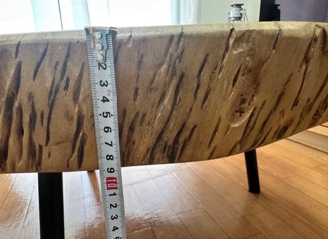 NOCE 80cm アカシア 一枚板 ローテーブル コーヒー カフェ 切株 天然