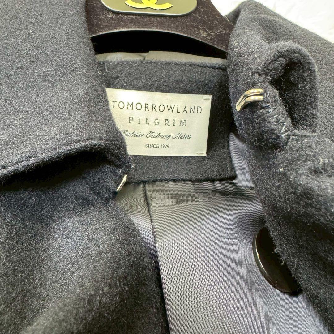 未使用級✨トゥモローランドピルグリム カシミヤ ネイビー ダブルチェスターコート