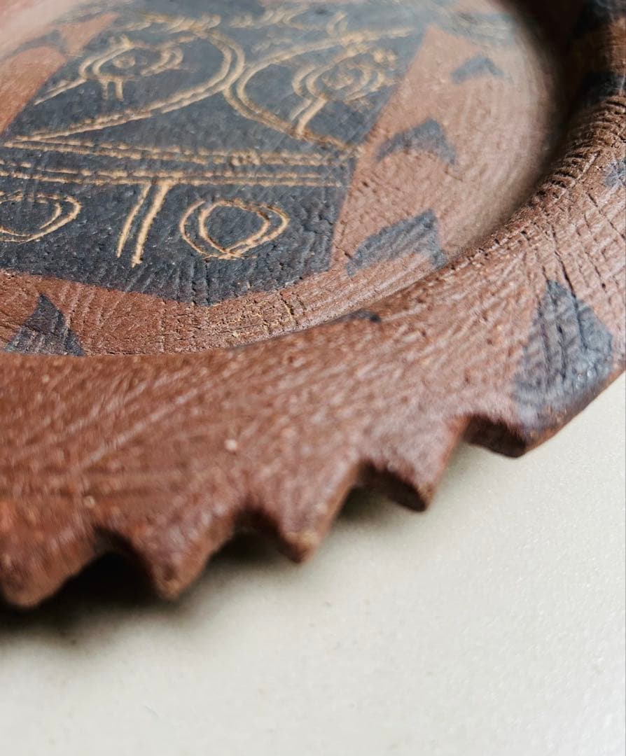 【未使用】十鶴工房 大皿 （約一尺）やちむん 沖縄