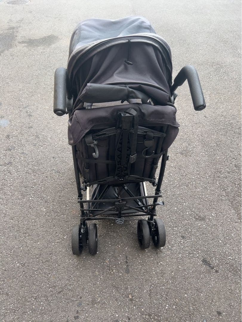 kinderwagon DUOシティHOPII 二人乗りベビーカー　ブラック