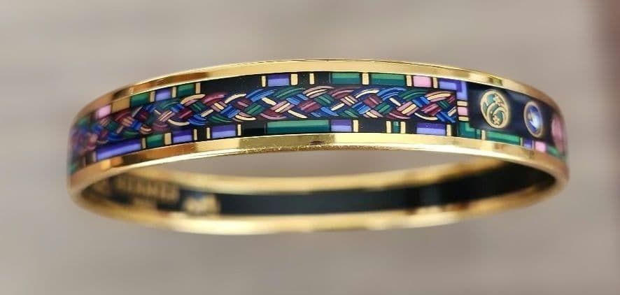 シ*ア様 HERMES エルメス　ブレスレット　七宝焼　バングル