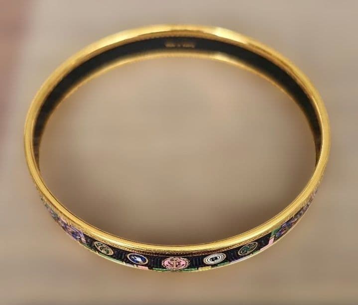シ*ア様 HERMES エルメス　ブレスレット　七宝焼　バングル