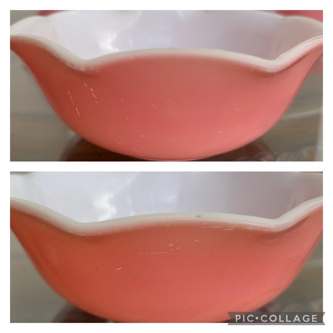 ヘーゼルアトラス　リップル　ピンク　小ボウル　7個