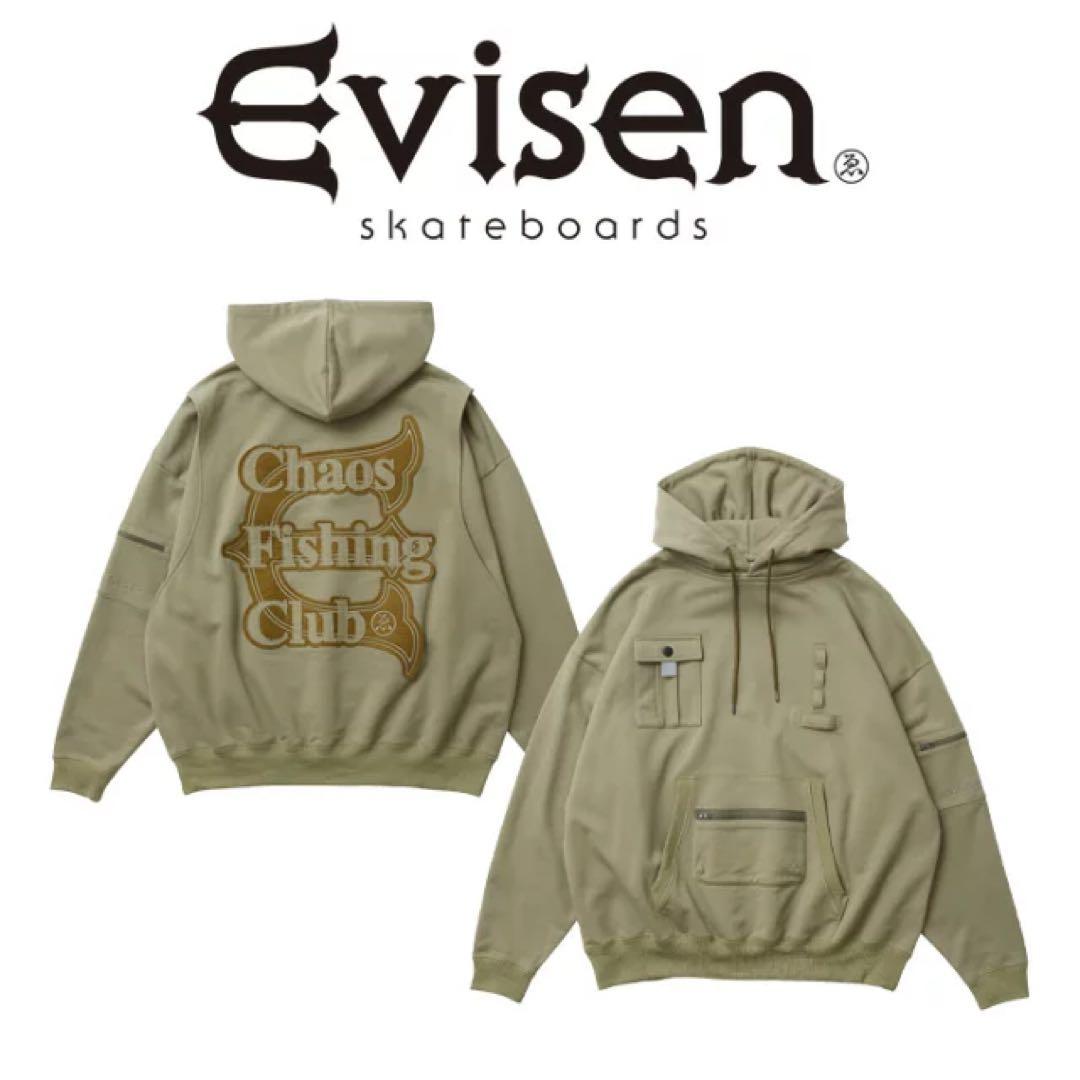 Evisen Chaos Fishing Club パーカーオリーブXL(LL)