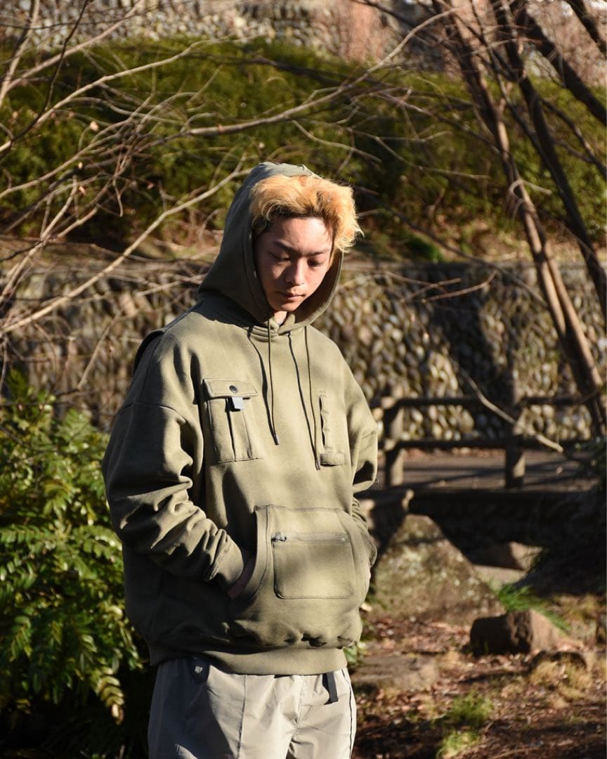 Evisen Chaos Fishing Club パーカーオリーブXL(LL)