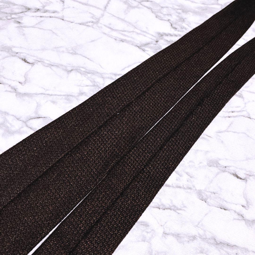 ✨未使用クラス✨キートン　ソリッド　極厚上質ウール素材　ブラウン　大人のネクタイ