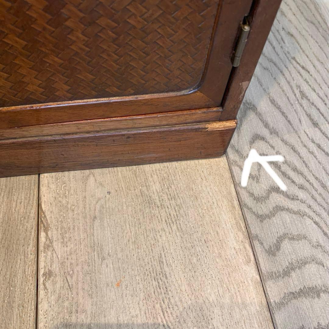 木製ダークブラウン箪笥 引き出し付き