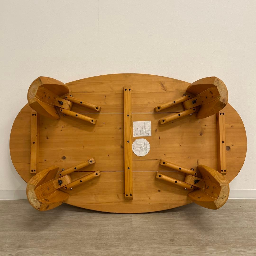 cochi*展示品★折脚座卓 折脚テーブル 折畳み式 うづくり パイン無垢