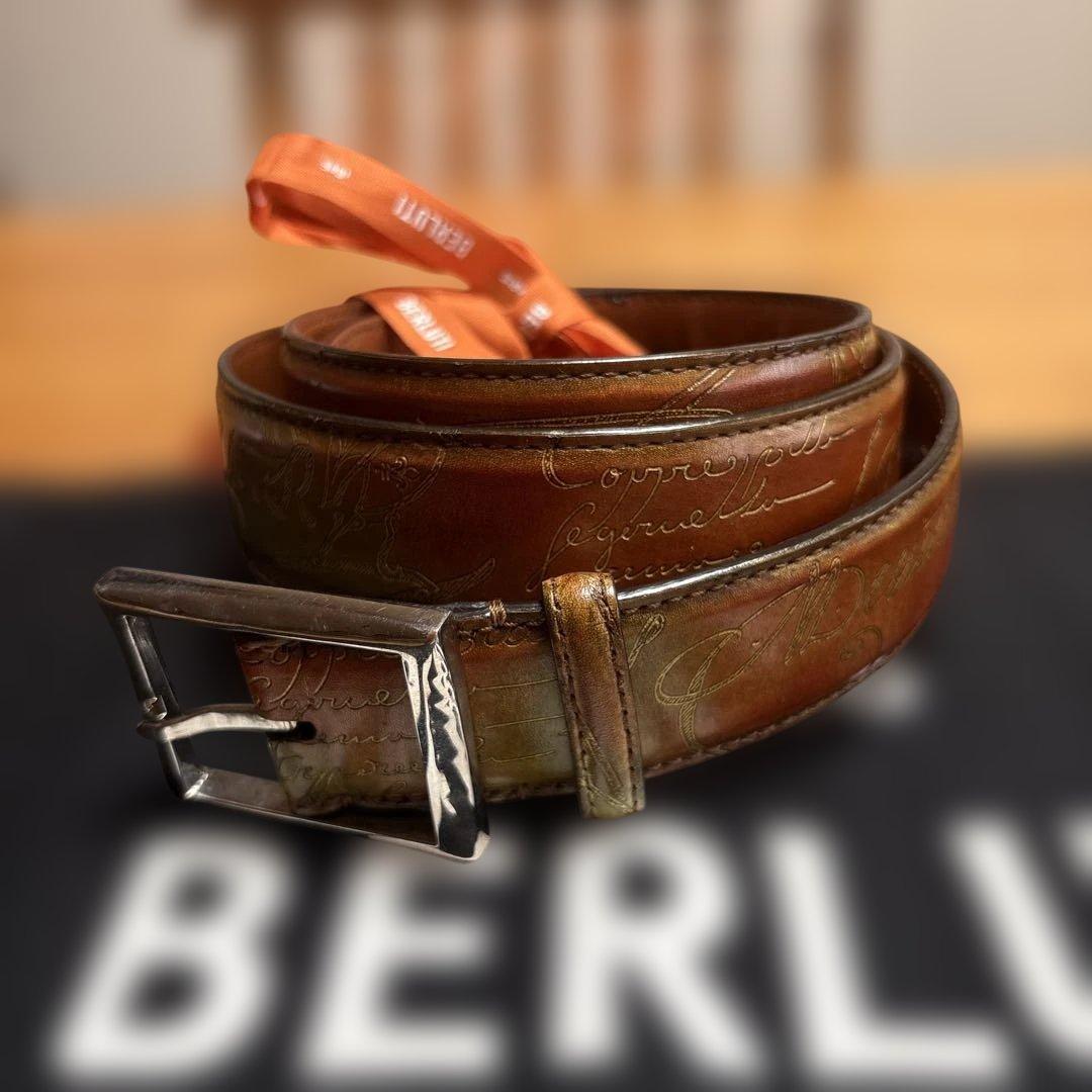超美品‼️ベルトBERLUTI ベルルッティ カリグラフィ メンズ