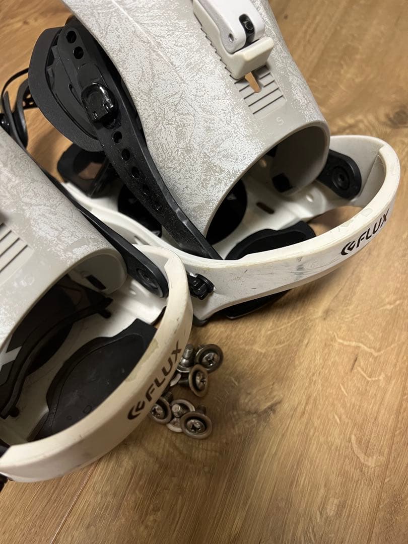 FLUX CV Sサイズ　スノーボードビンディング ホワイト/グレー