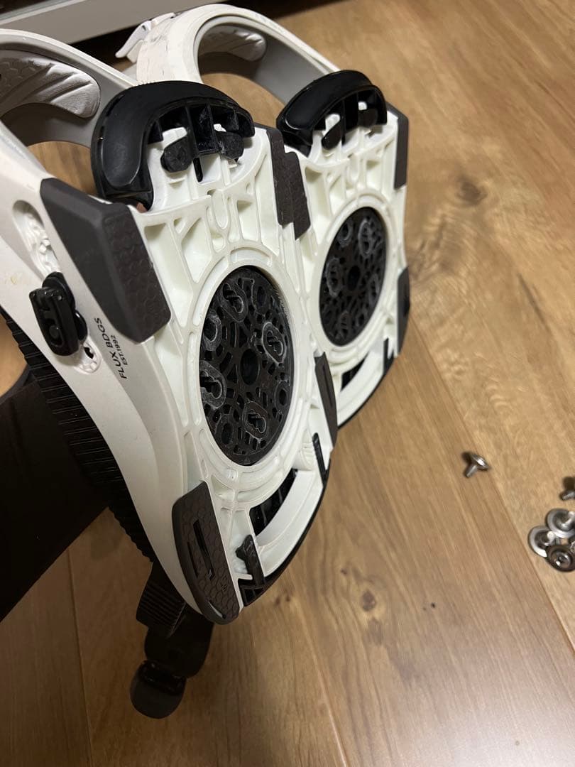 FLUX CV Sサイズ　スノーボードビンディング ホワイト/グレー