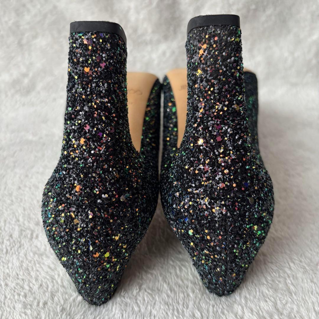 ✨極美品✨ JIMMY CHOO ジミーチュウ グリッター パンプス ブラック