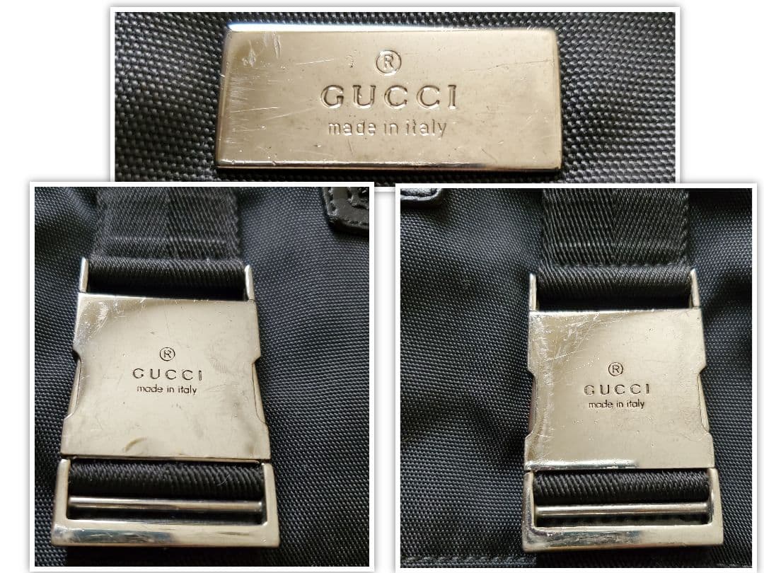 GUCCI　グッチ　ショルダーバッグ　斜め掛け　ナイロン