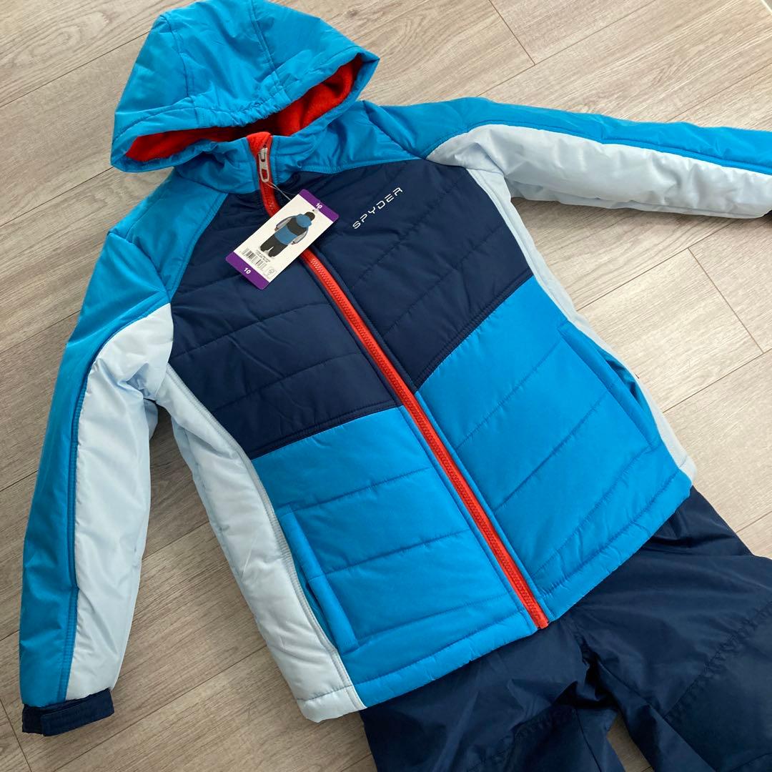 未使用 スパイダー スキーウェア上下 ジュニア用 子供用 10 160㎝ ブルー