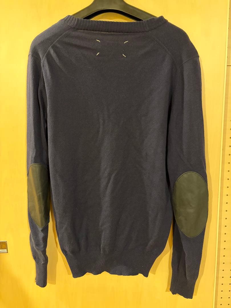 Maison Margiela マルジェラ ニットカーディガン ネイビー 薄手