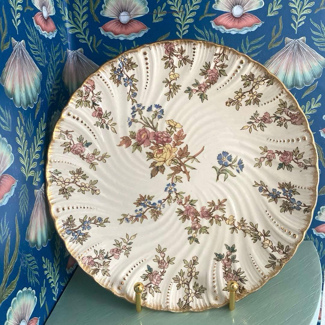 Sarreguemines　ルイ15世　プレート　フランスアンティーク【G】