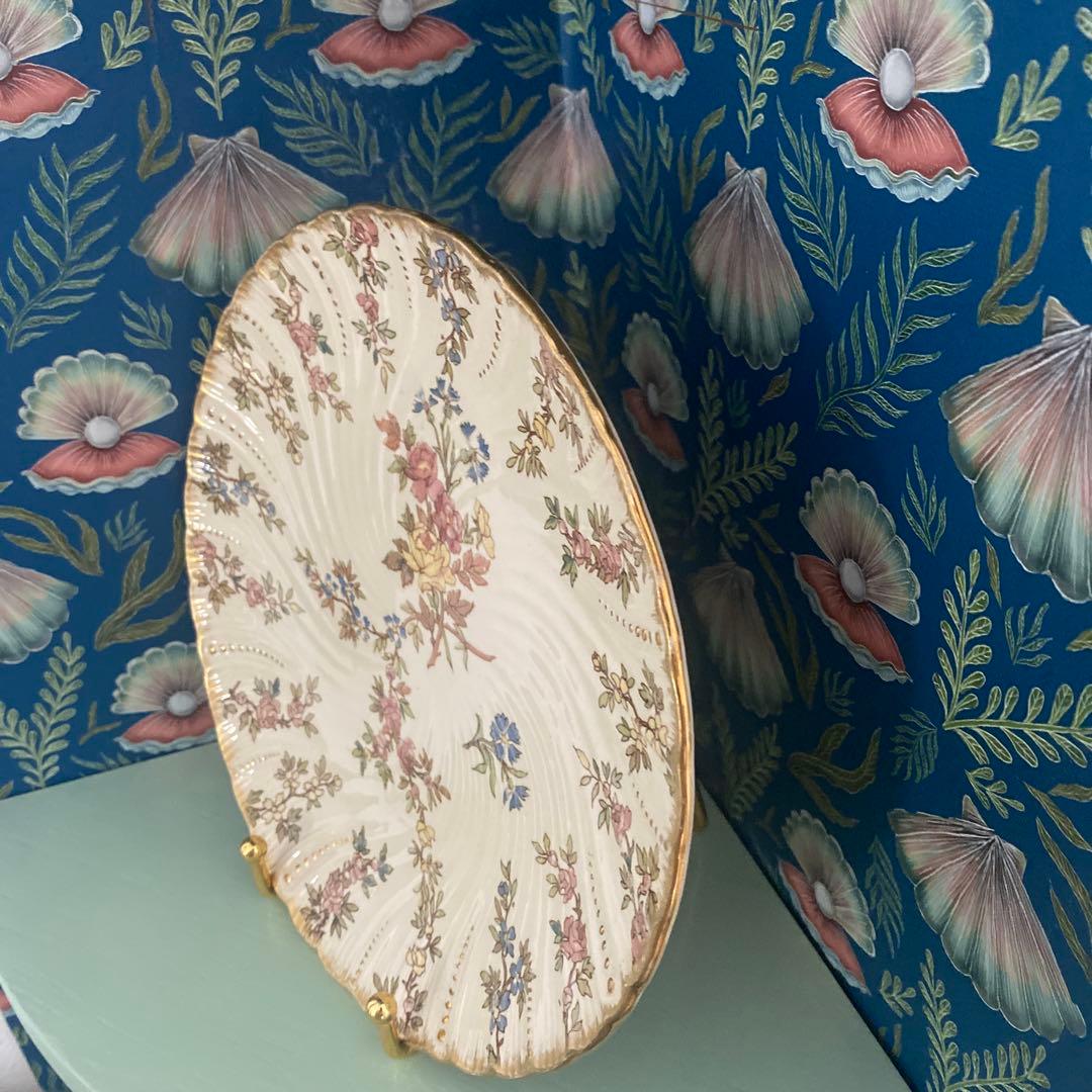 Sarreguemines　ルイ15世　プレート　フランスアンティーク【G】