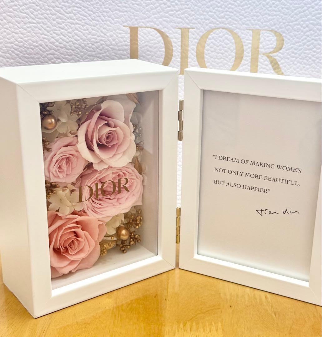 Dior フォトフレーム　プリザーブドフラワー