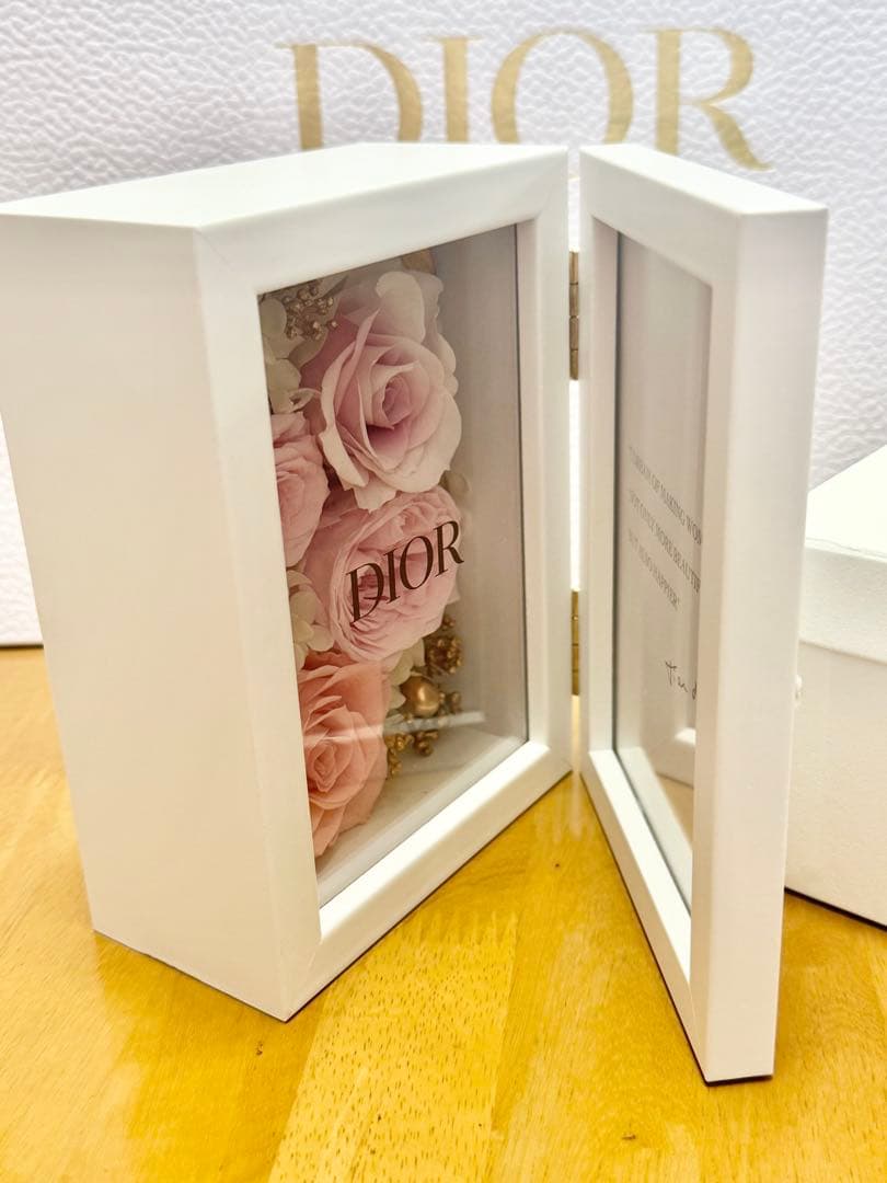 Dior フォトフレーム　プリザーブドフラワー