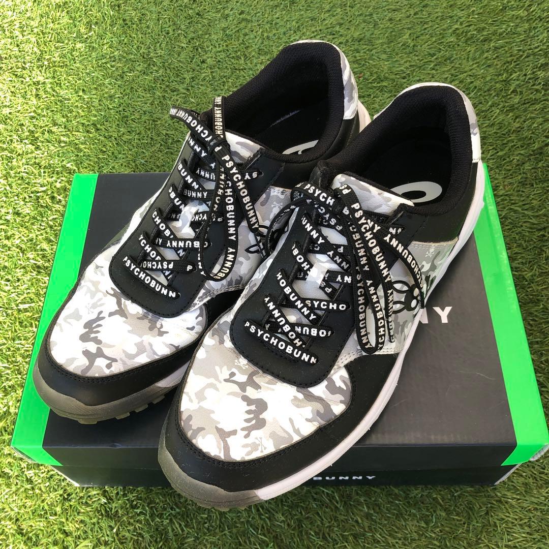PSYCHO BUNNY カモフラージュ ゴルフスニーカーサイズ27.5cm