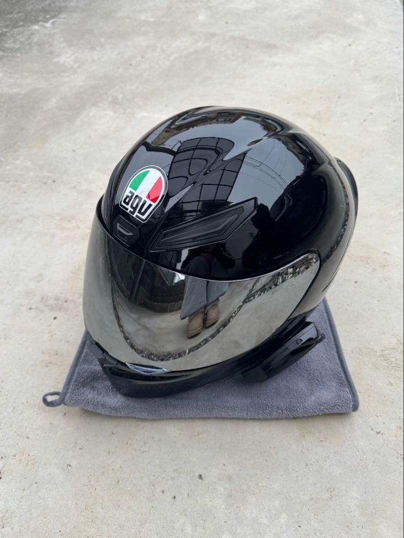 AGV K1 JIST SOLIDBLACK Lサイズ B+COMセット