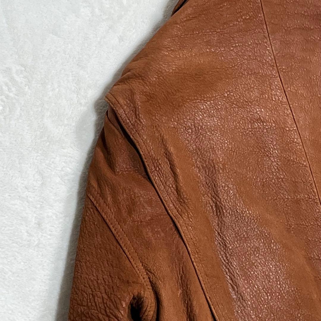 『90’s ヴィンテージ』A-2 フライトレザージャケット 本革 キャメル